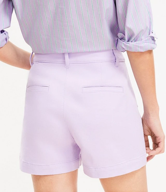 【美品】POSTELEGANT FINE COTTON TWILL SHORTS Sheffield Shorts - Park City Periwinkle with Worth Avenue
