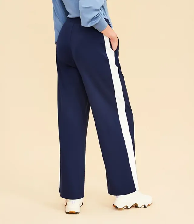 Loft Lou & Grey Side Stripe Heavyweight Luvstretch Wide Leg Pants