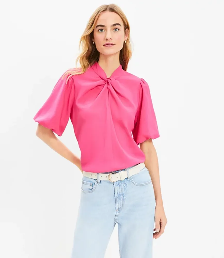 Loft short cheap sleeve blouse