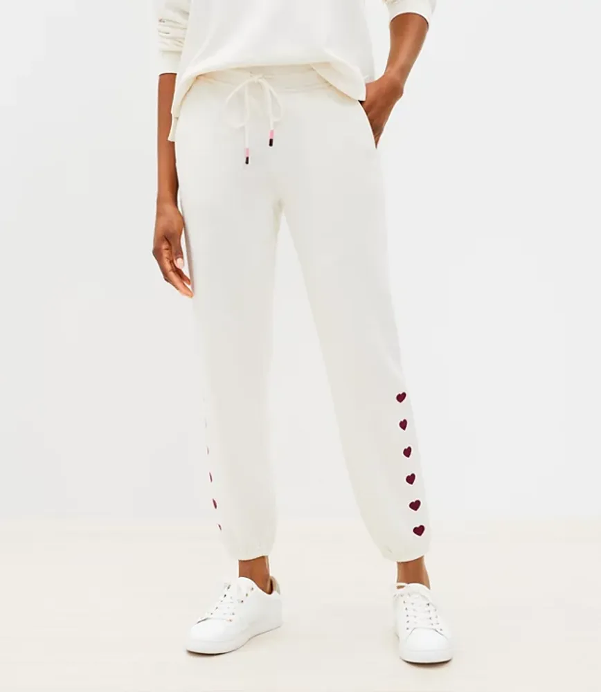 White best sale terry joggers