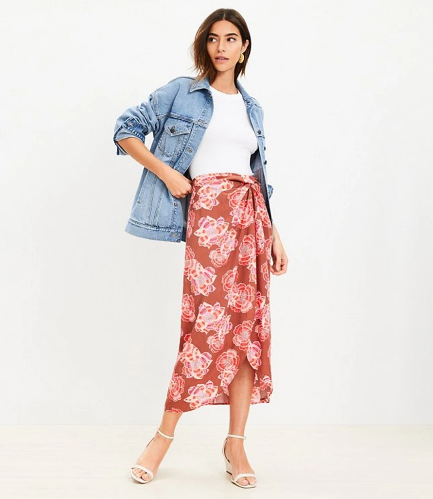 Floral skirt loft best sale