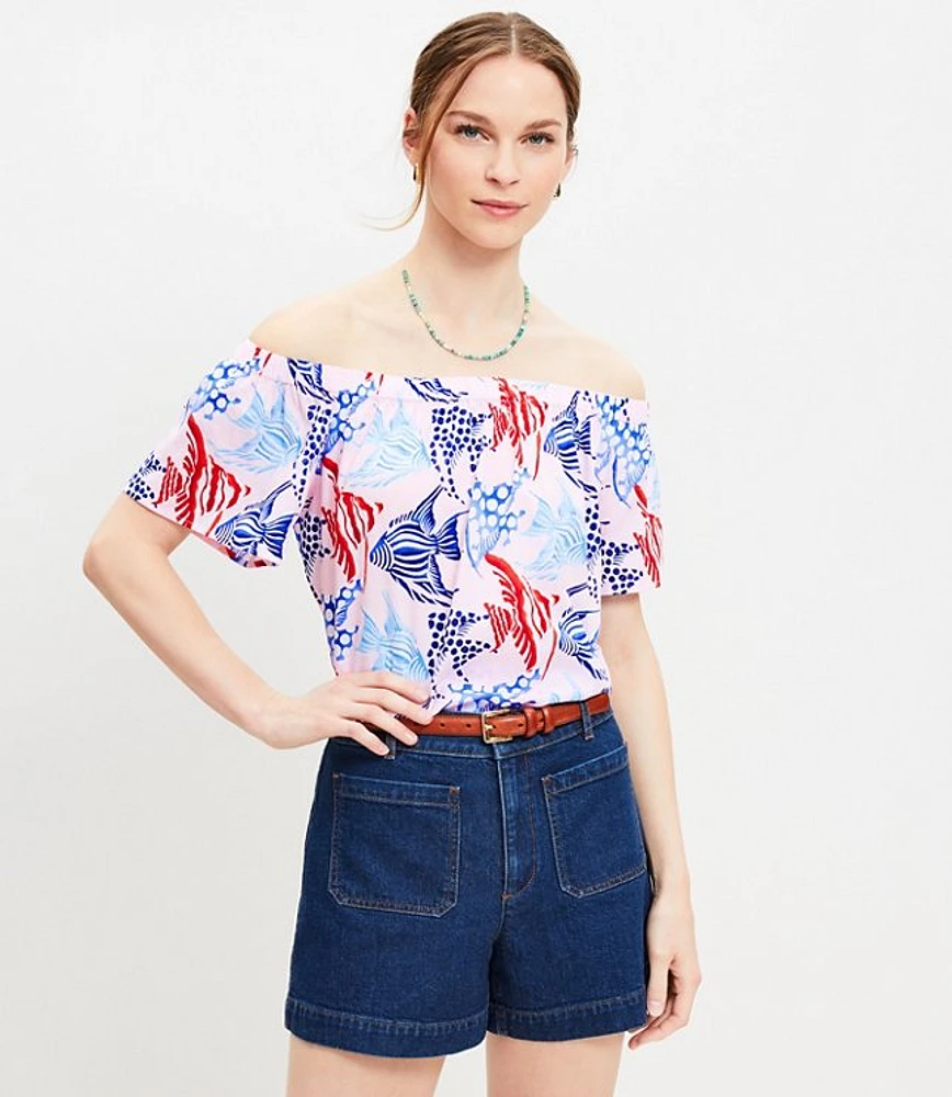Loft off the shoulder top deals