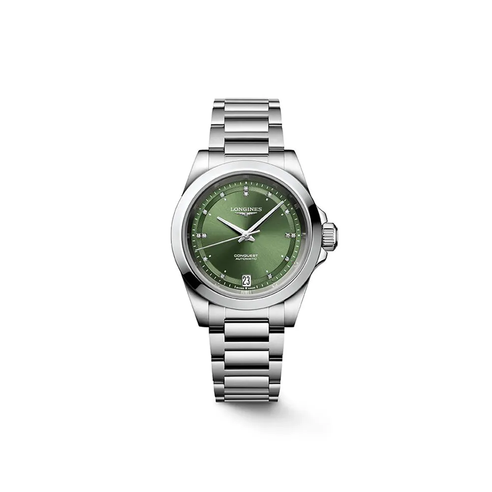 Longines Conquest Automatic Green Dial 34mm L3.430.4.07.6