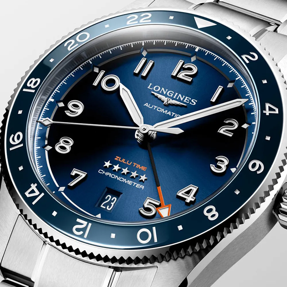 Longines Spirit Zulu Time Blue Dial 39 mm L3.802.4.93.6