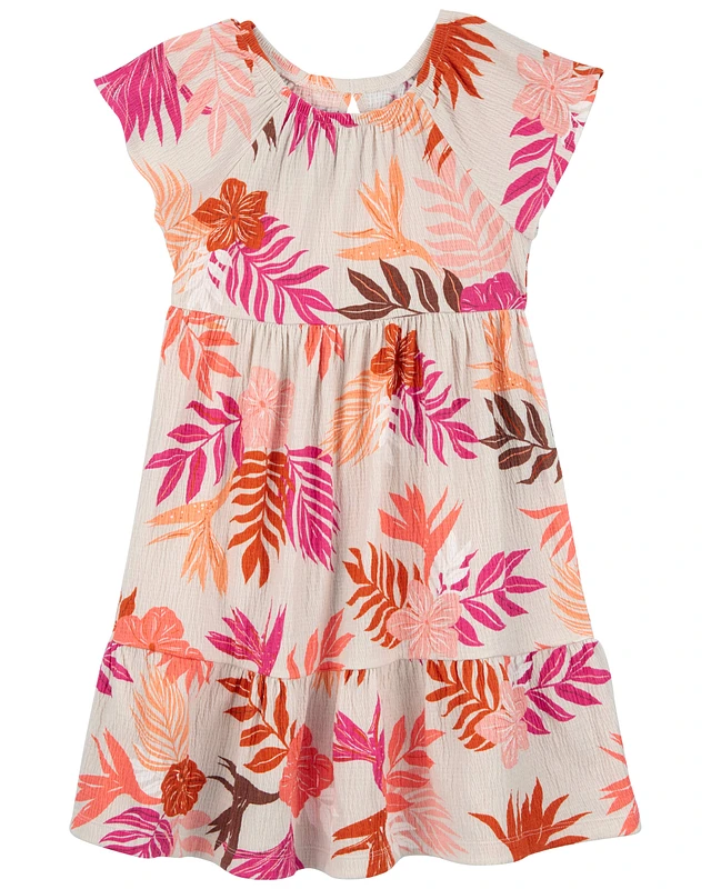Carters Kid Floral Crinkle Jersey Dress | Pueblo Mall