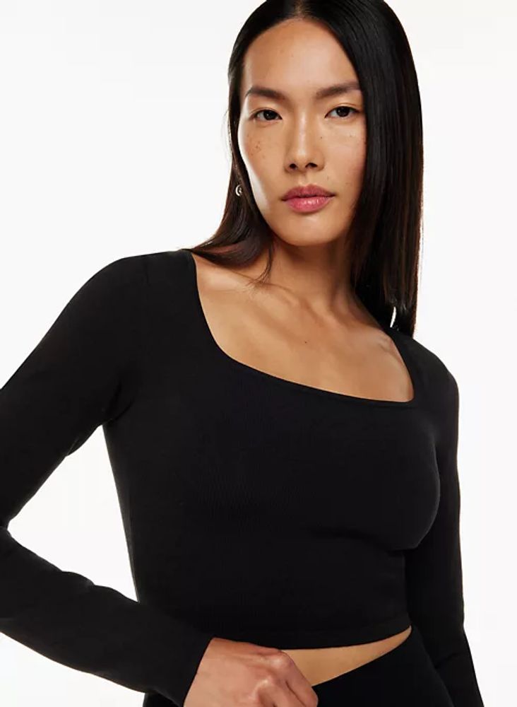 Aritzia Sculpt knit squareneck longsleeve top Mall of America®