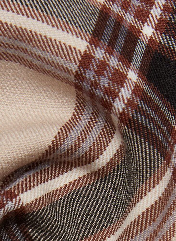 Tatiana Plaid Navy Skirt main image 1
