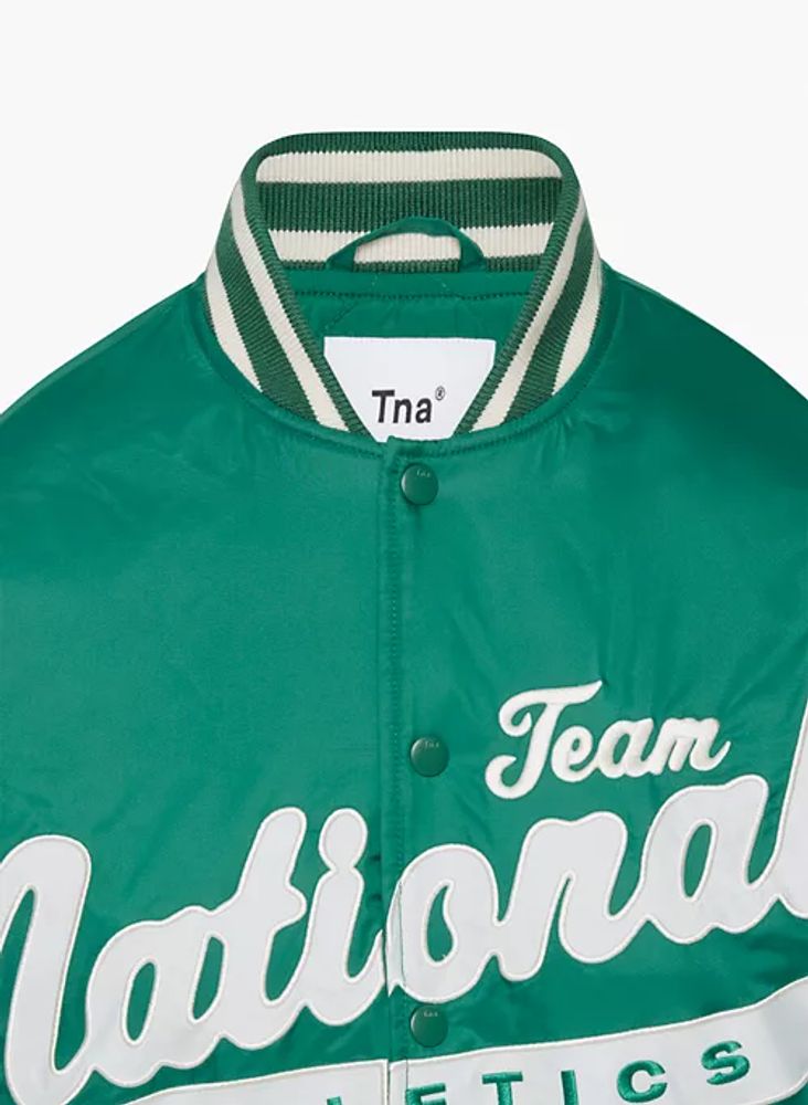 Tinajojun Original Patch Stadium Varsity Jacket Navy size