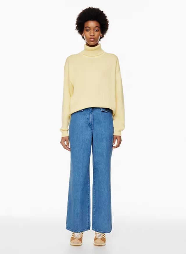 Pastel yellow turtleneck sales