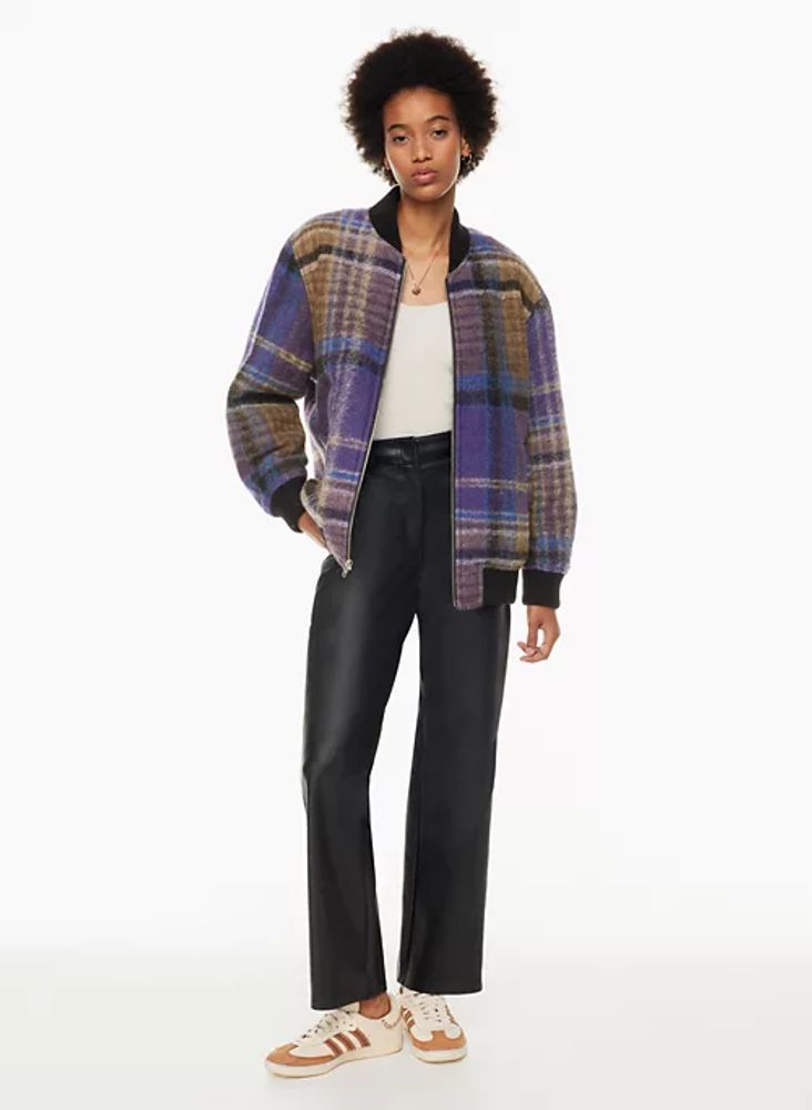 Aritzia plaid jacket best sale