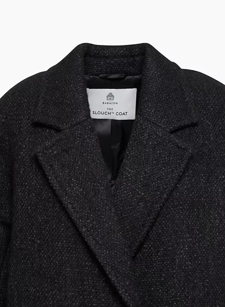 Black store slouch coat