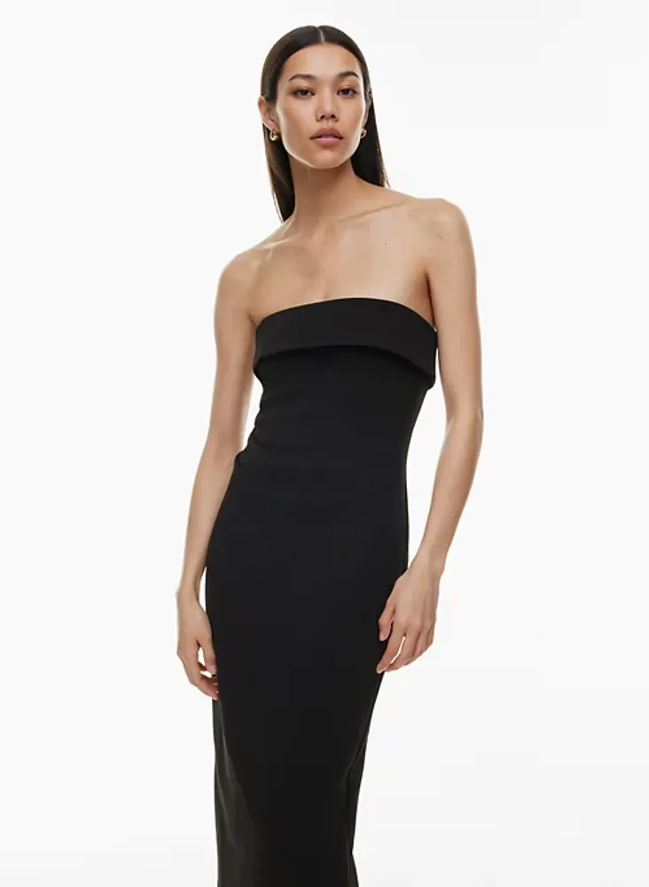 Avery g strapless crepe gown sale