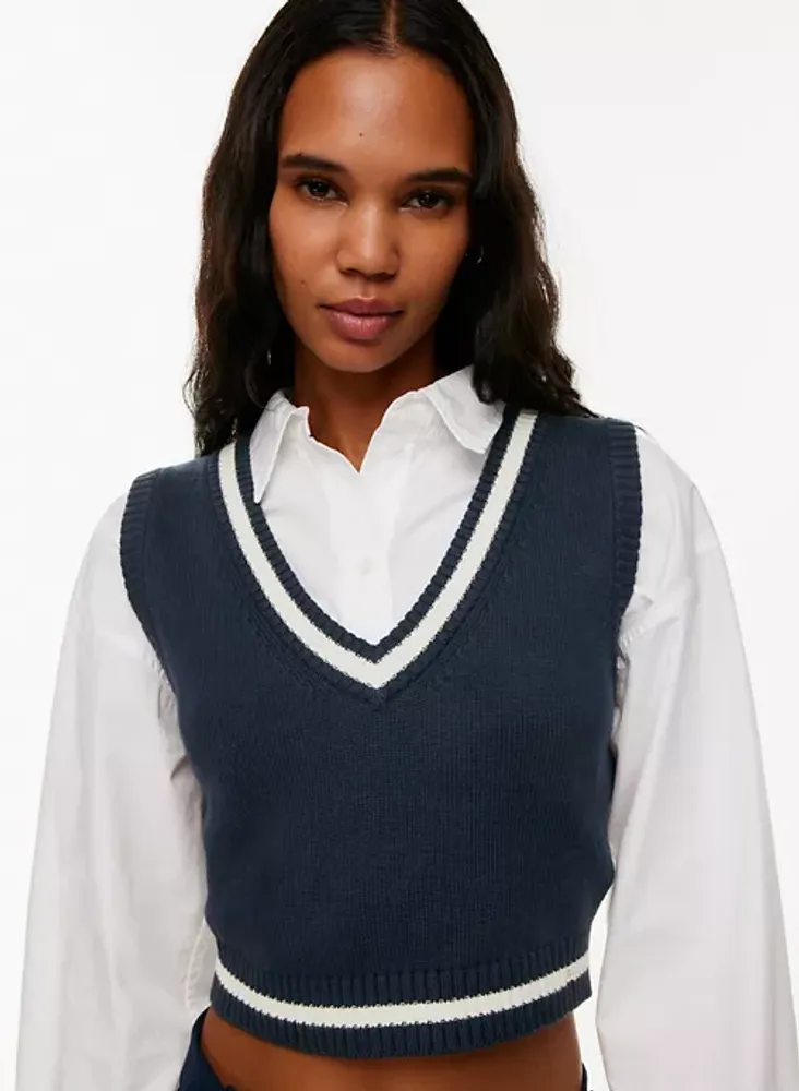 Aritzia sleeveless sweater hot sale