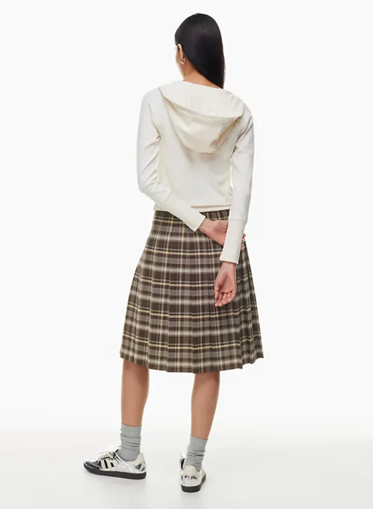 Sunday Best Olive Midi Pleated Skirt Coquitlam Centre