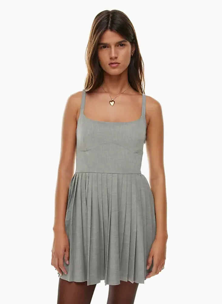 Aritzia pleated dress hotsell