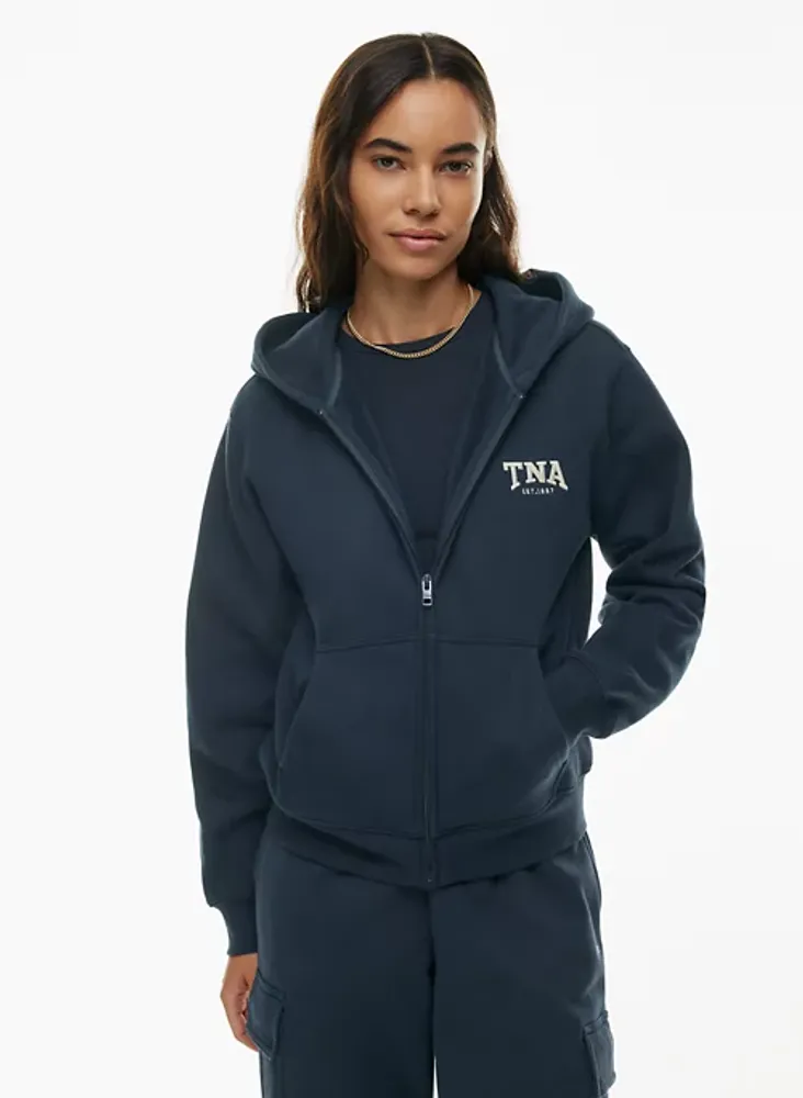 Tna zip up sweater top