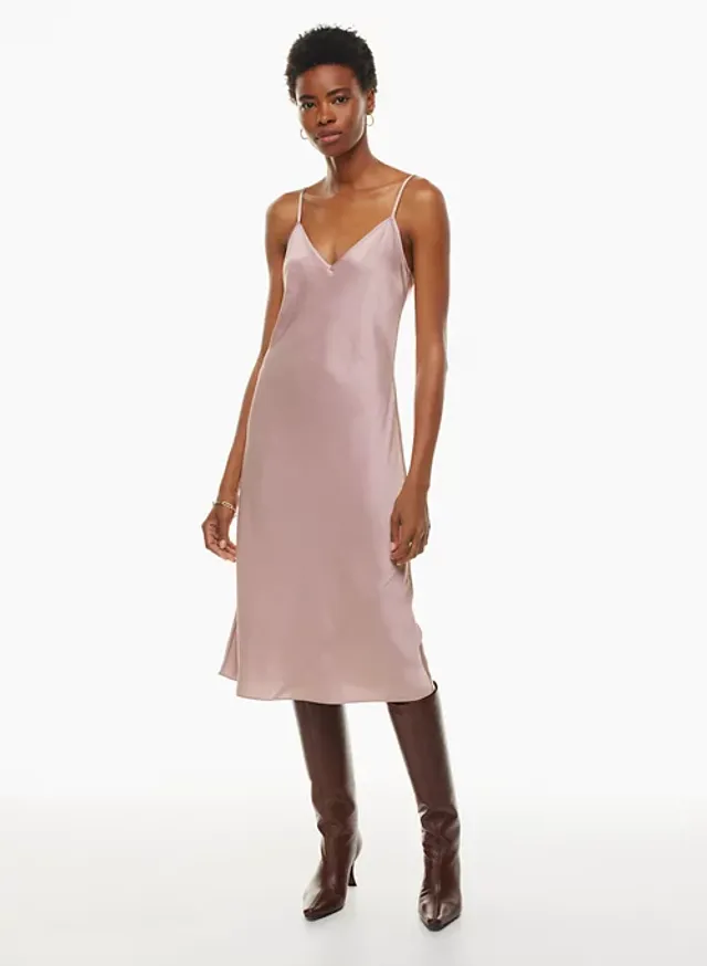 Plain satin slip dress topshop discount