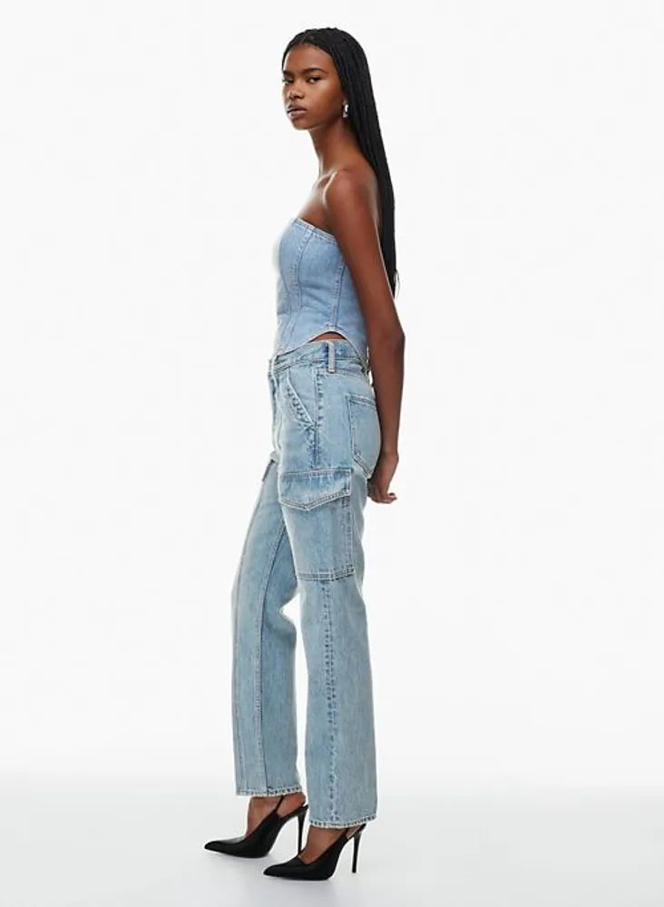 Aritzia denim top jumpsuit