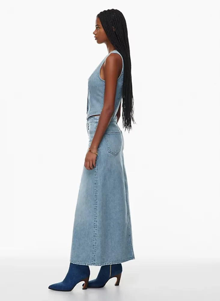 90s maxi denim skirt best sale