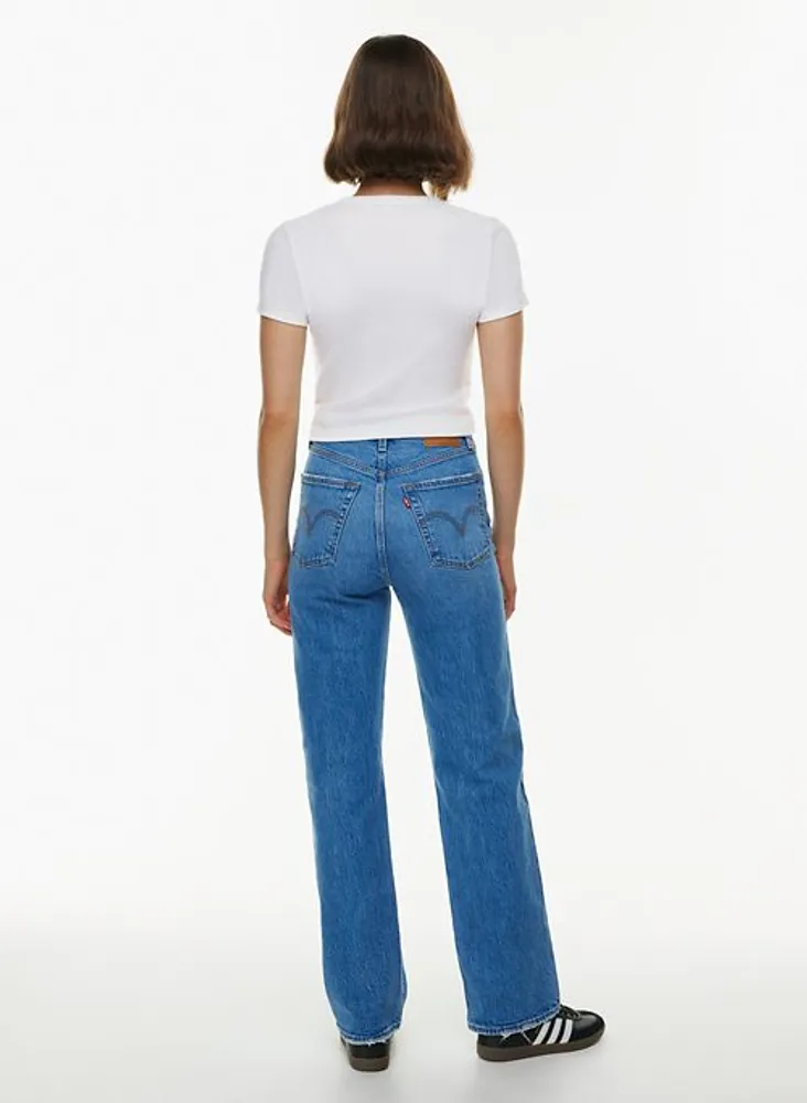 Levi's ribcage sales full length jeans