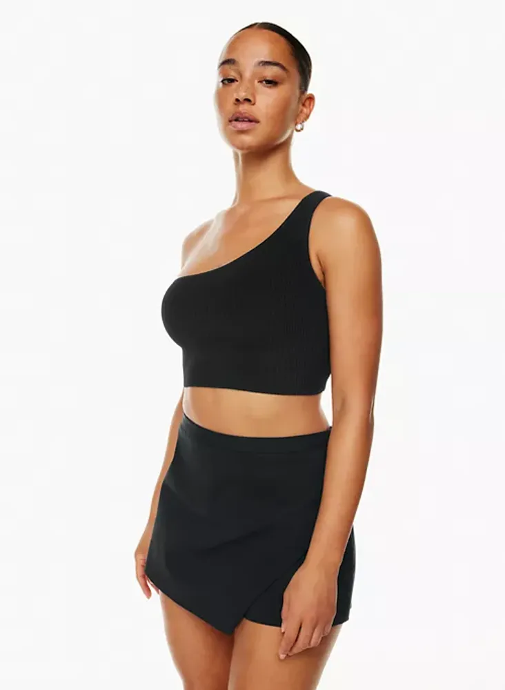 Babaton Sculpt Knit One Shoulder Cropped Tank Bramalea City
