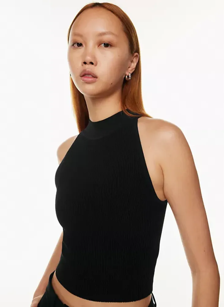Babaton Sculpt Knit Mockneck Halter Top Mall of America