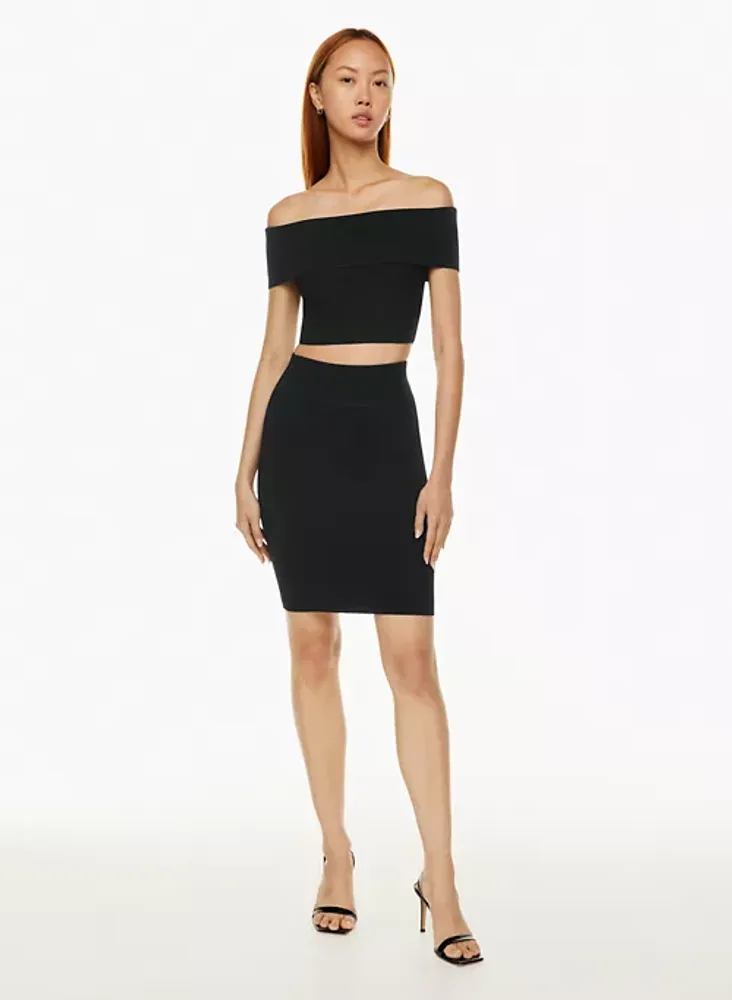 Aritzia off the shoulder dress top