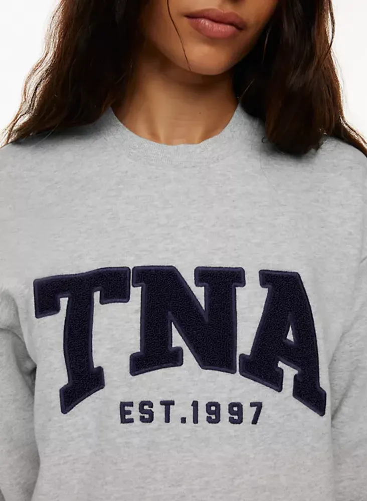 Tna Cozy Fleece Boyfriend Crew Sweatshirt Coquitlam Centre