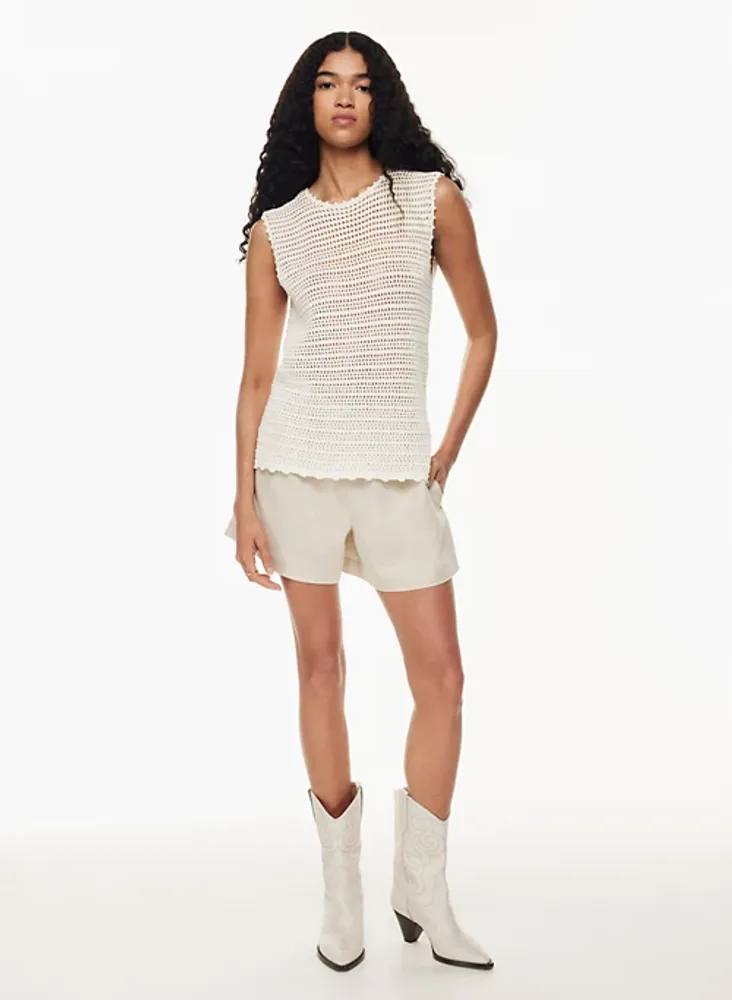 Cotton emporium scallop stitch sweater sales