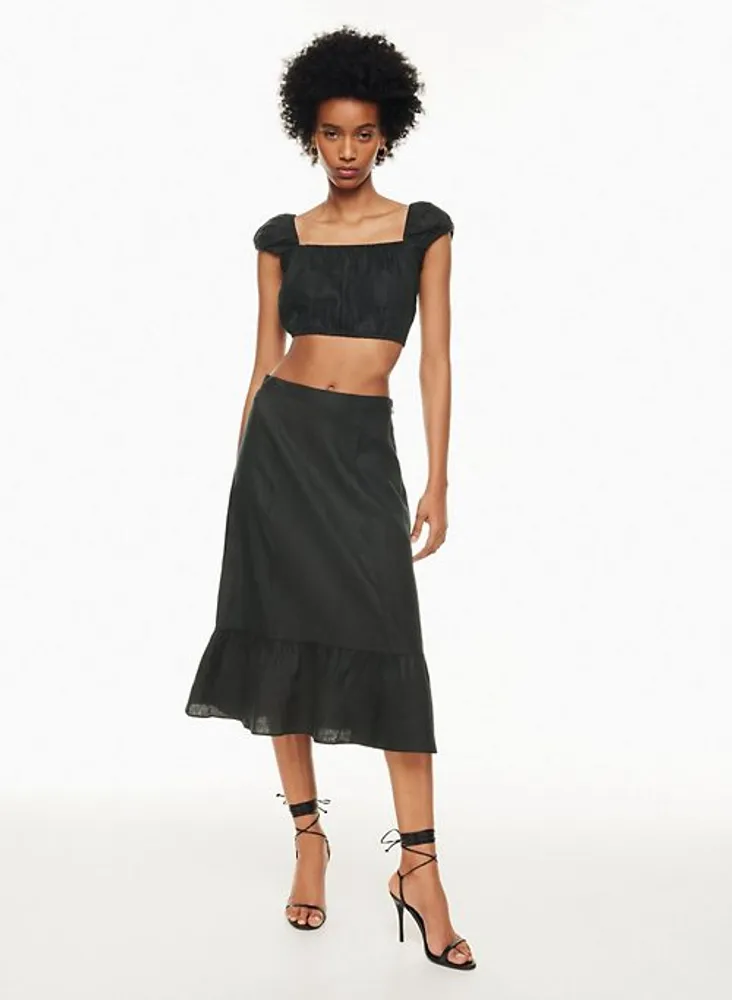 A line sale skirt linen