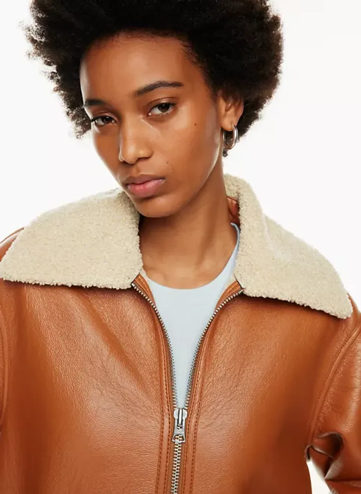 Sandro alan hotsell shearling jacket