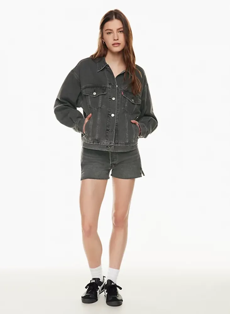 Levi's cropped sale denim trucker jacket