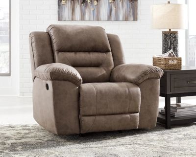 Hazenburg power reclining store loveseat with console