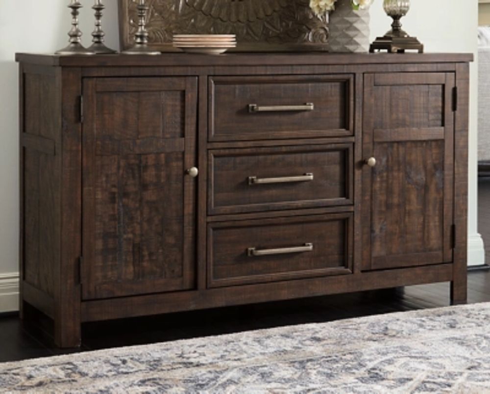 Ashley Hillcott Dining Server Dark Brown Brazos Mall