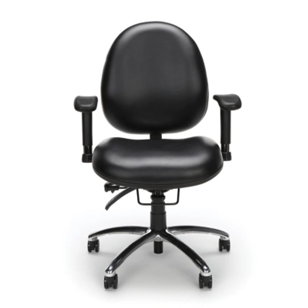 Ashley OFM 247 VAM Big Tall Swivel Task Chair Leather Black