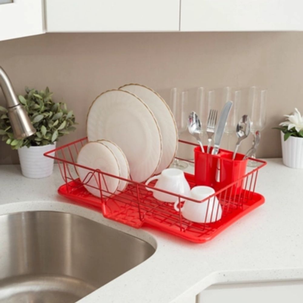 Red dish online rack