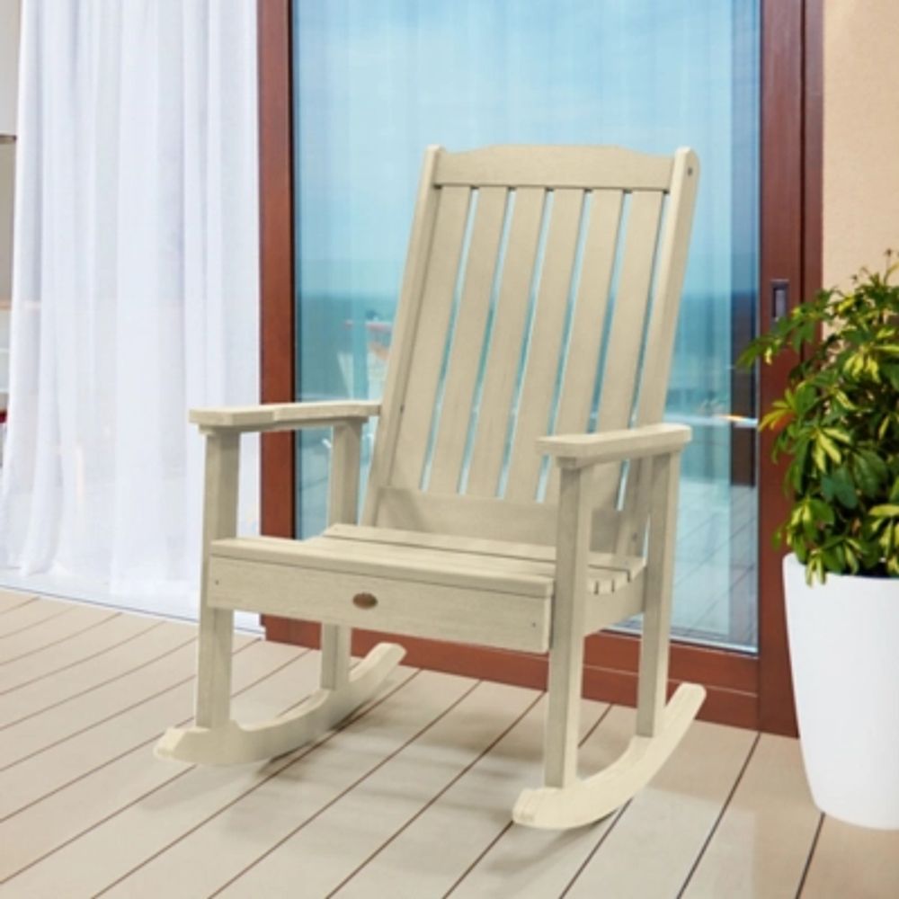 Ashley Highwood Outdoor Rocking Chair 3 Piece Set Whitewash