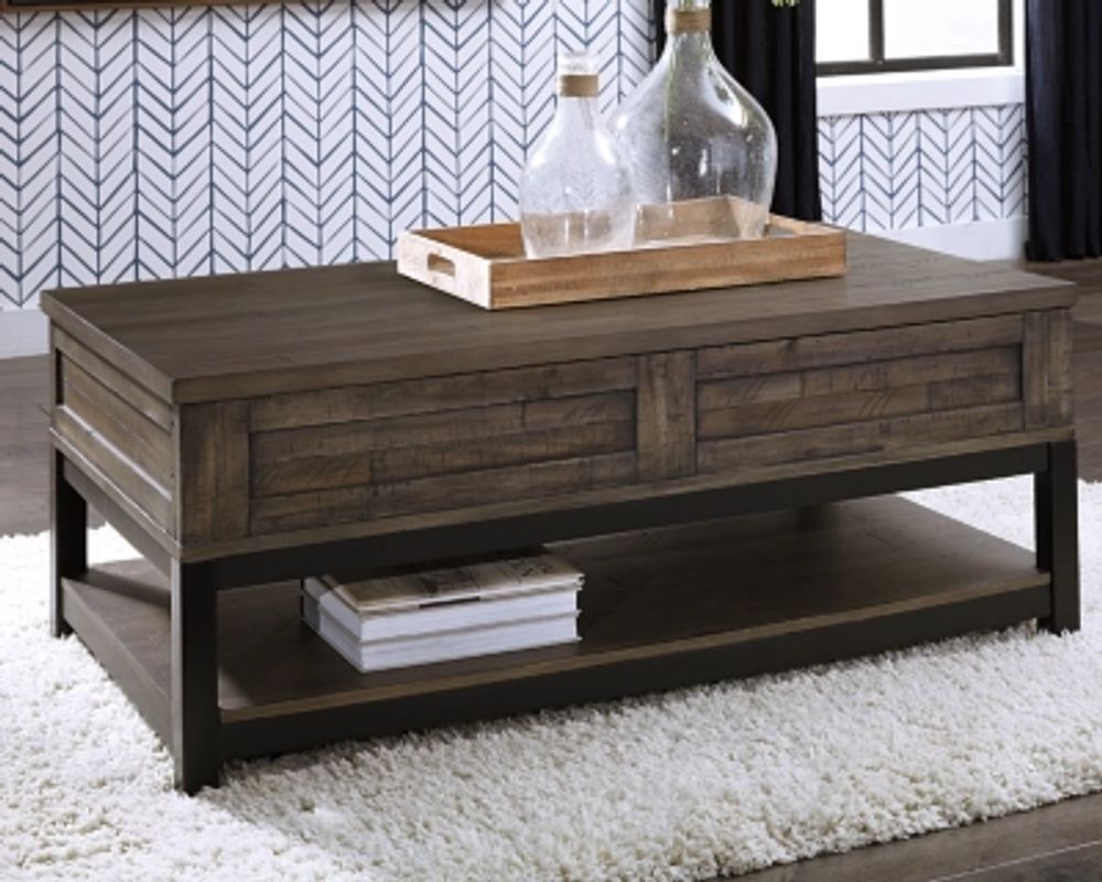 Ashley Johurst Coffee Table with Lift Top, Grayish Brown Brazos Mall