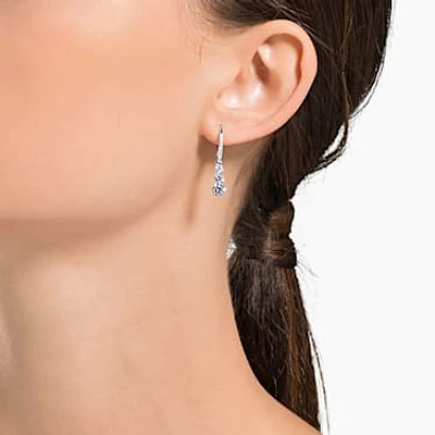 Swarovski Stilla earrings with blue crystals