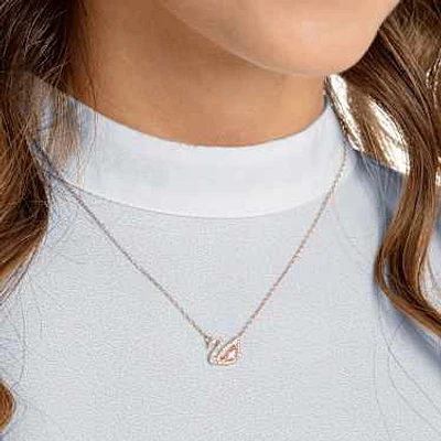 Swarovski baron necklace rose gold on sale
