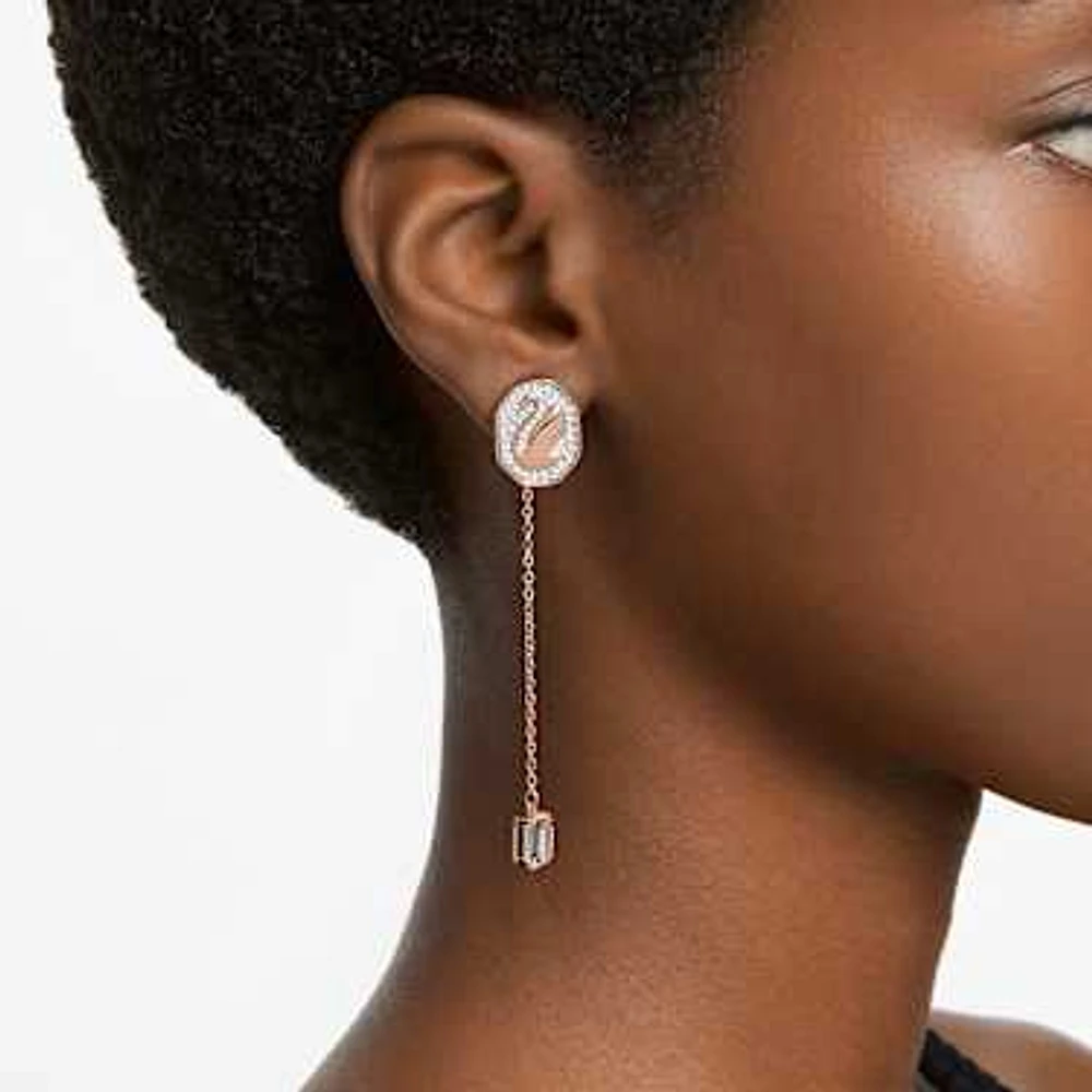 Swarovski earrings swan top