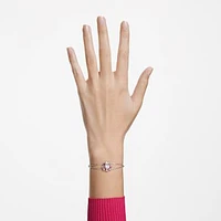 Swarovski Idyllia bracelet, Mixed cuts, Sun, Pink, Rhodium