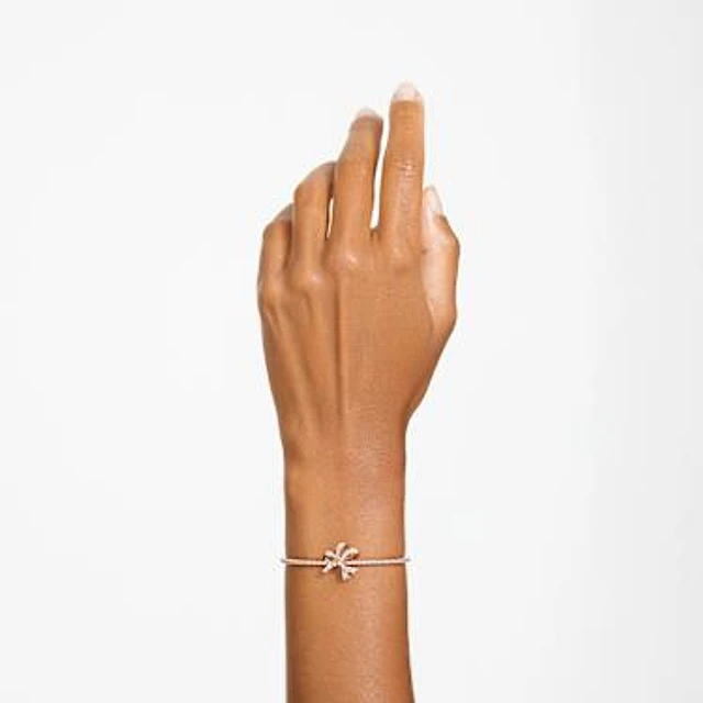 Swarovski Hyperbola bangle, Infinity, White, Rose gold-tone Swarovski Hyperbola bangle, Infinity, White, Rose gold-tone