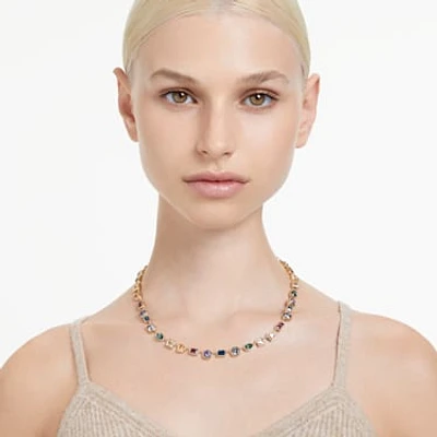 大量入荷 Swarovski Imber Tennis necklace, Mixed cuts, Multicolored アクセサリー