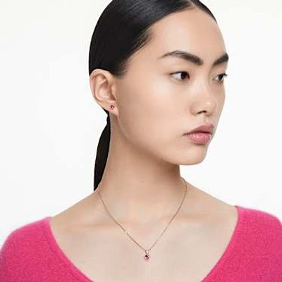 New 100% Authentic SWAROVSKI Gold Red Heart Crystal Chroma