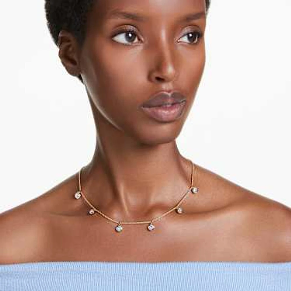 Swarovski necklace round discount