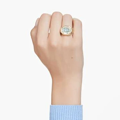 Swarovski Chroma cocktail ring, Pink, Gold-tone plated by