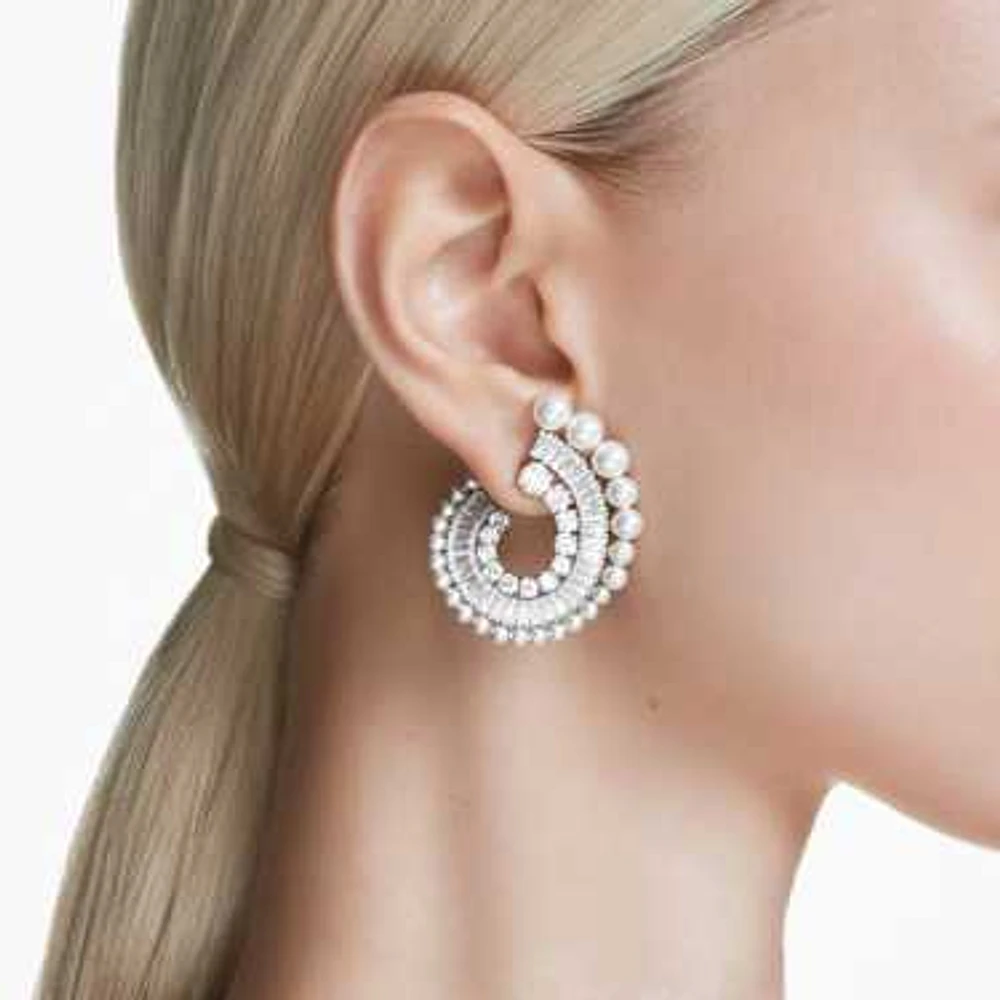 Swarovski Ariana Grande x Swarovski drop earrings, Crystal