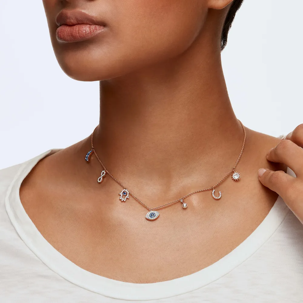 Swarovski symbolic shop evil eye pendant