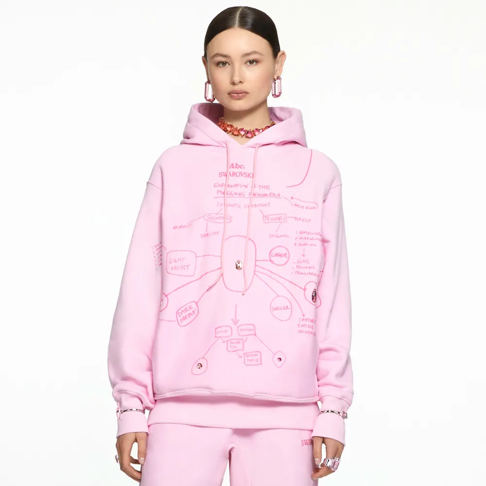 Hoodie with sales swarovski crystals